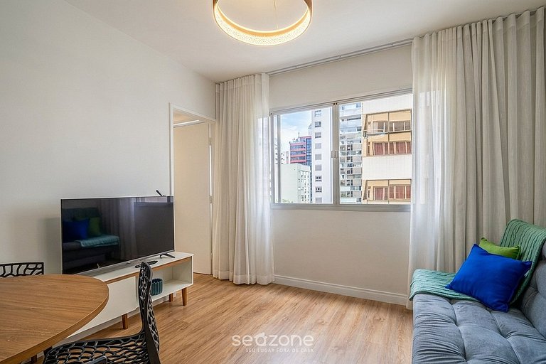 Apto c/ Aire Acond. en el Centro de Floripa BMC0508