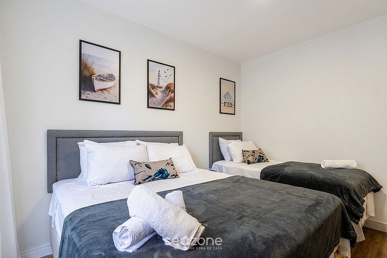 Apto c/ Ar Cond. no Centro de Floripa BMC0508