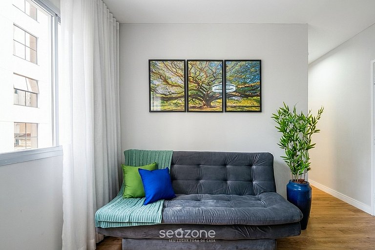 Apto c/ Aire Acond. en el Centro de Floripa BMC0508