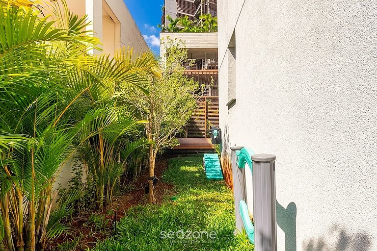 Estúdio c/ varanda a 590m do Metrô HMJ0815