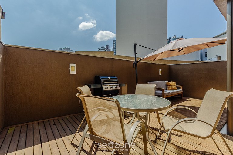 Studio em Cond. c/ Academia e Varanda LPK0302