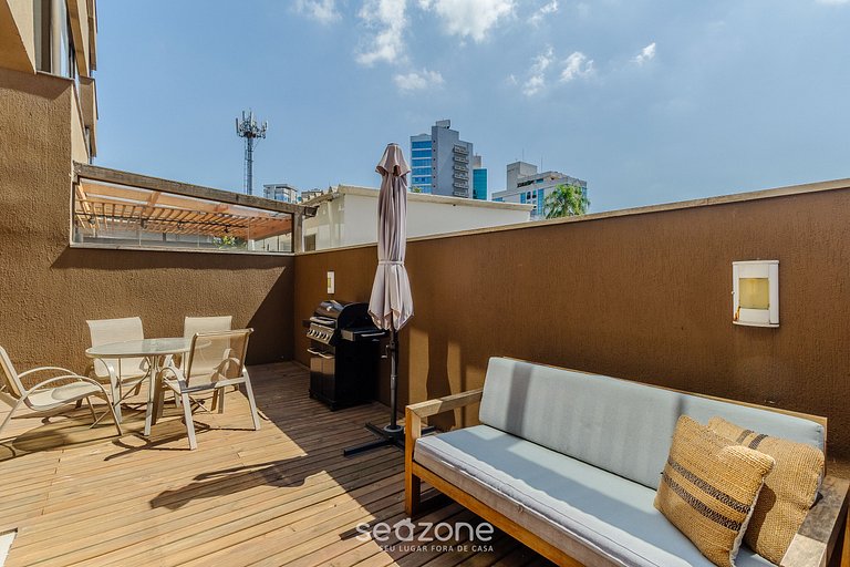 Studio c/ churrasq. priv. em POA LPK0302