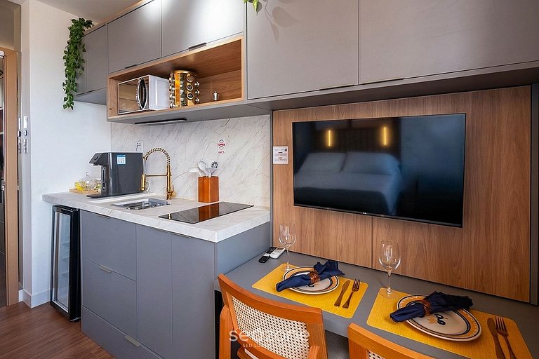 Studio em Cond. c/ Piscina prox. da praia CAO0805