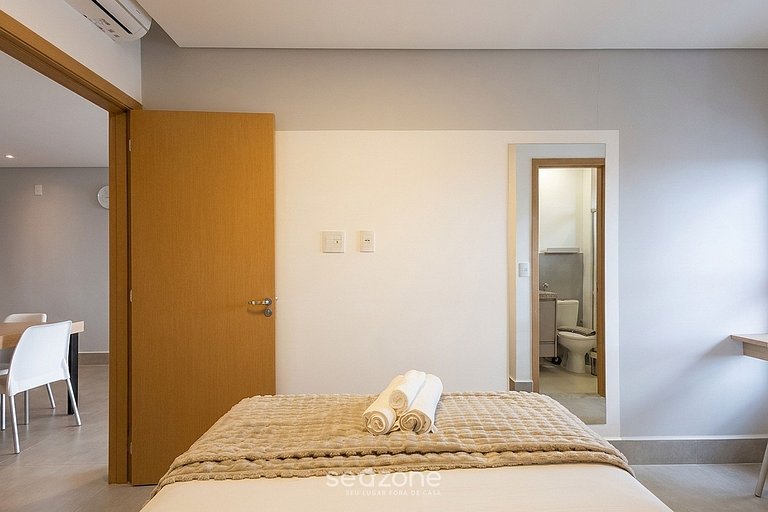 Apto de 1 suíte em Prédio c/ Piscina GRLA1802