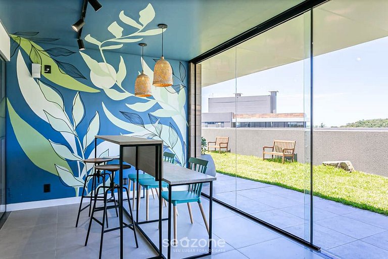 Apto en condominio con piscina en Floripa OKA0135