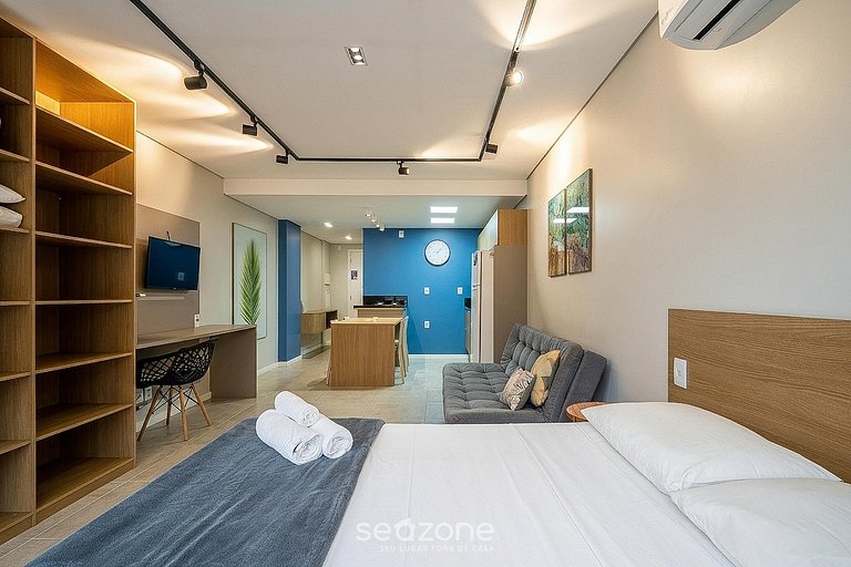 Moderno studio c/ piscina no Campeche OKA120