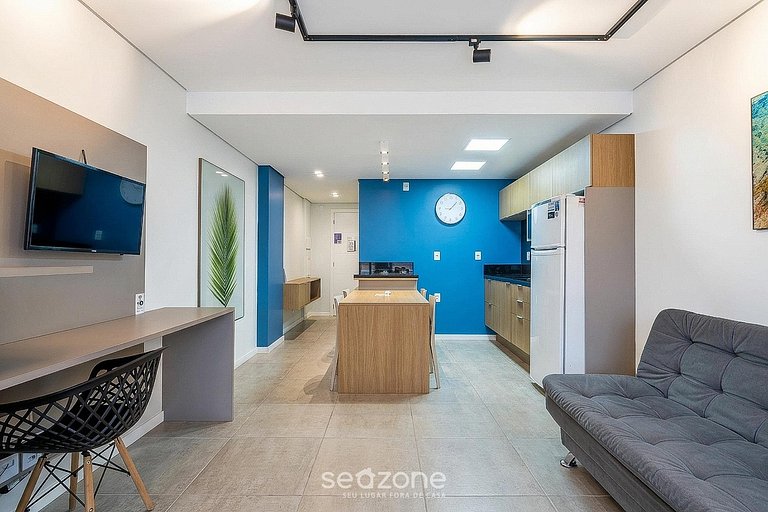 Moderno studio c/ piscina no Campeche OKA120