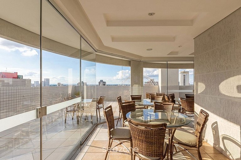 Studio em Cond. c/ Piscina no Centro NWC1007