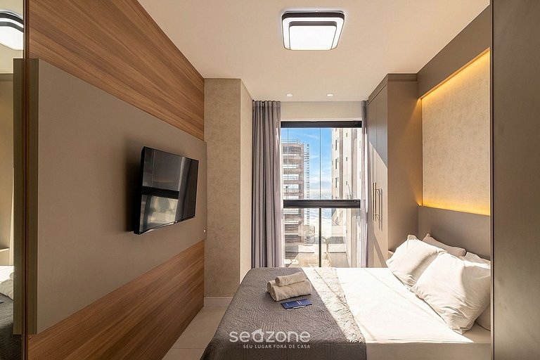 Apt c parrilla 90m de la playa de Perequê RIH0902