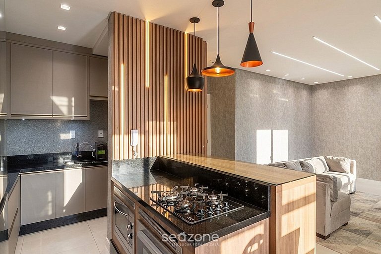 Apt c parrilla 90m de la playa de Perequê RIH0902