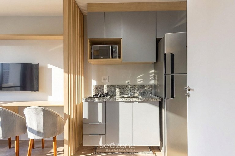 Studio Moderno c/ varanda MOE0406