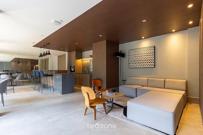 Studio Moderno c/ varanda MOE0406