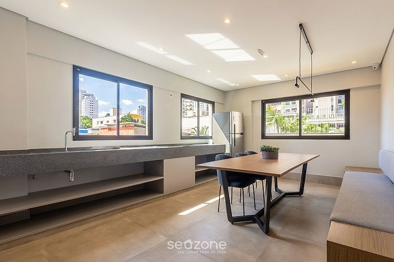 Studio Moderno c/ varanda MOE0406
