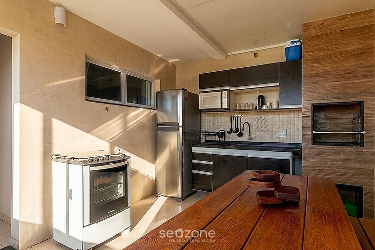 Casa em Cond. c/ churrasq. e vista mar ODP0037