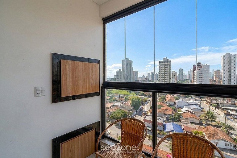 Apto. c/vista al mar en Balneário Perequê VSR1003