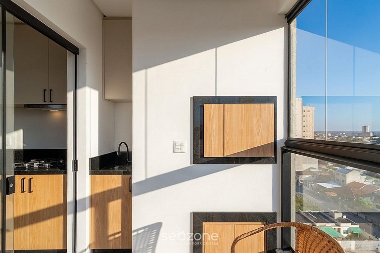 Apto. c/ vista p/ mar em Balneário Perequê VSR1003