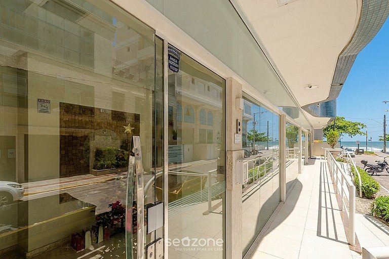 Apto vista mar c/ churrasq. a 50m da Praia ATT0602