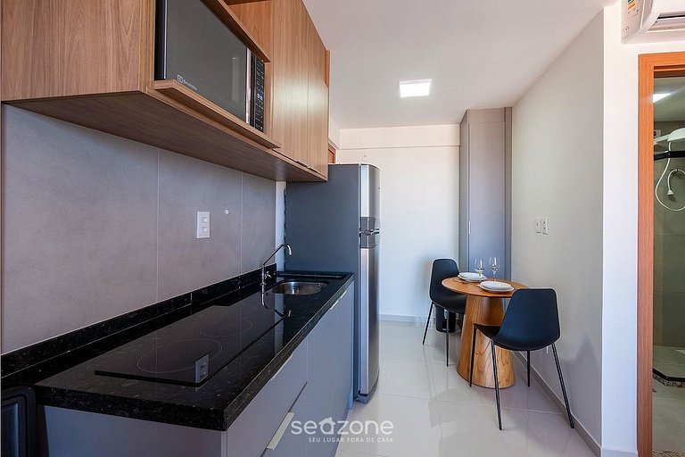 Studio em Cond. c/ Vista Mar e Piscina RGF0508