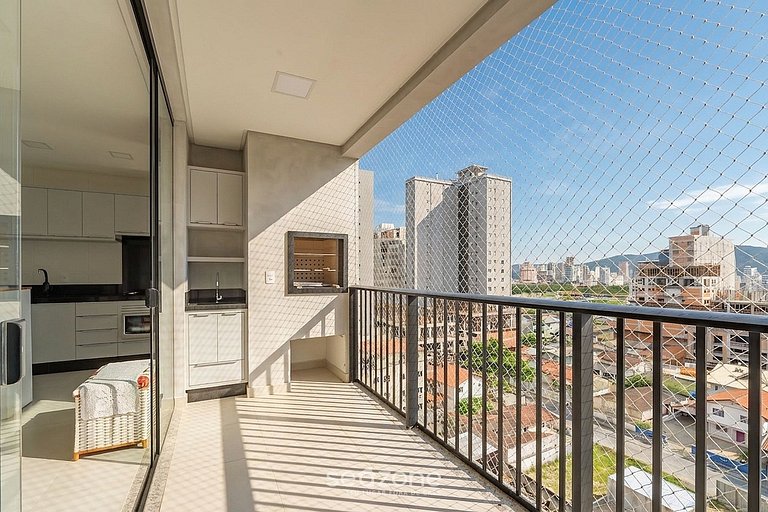 Belo apto com churrasqueira na sacada BLN0802