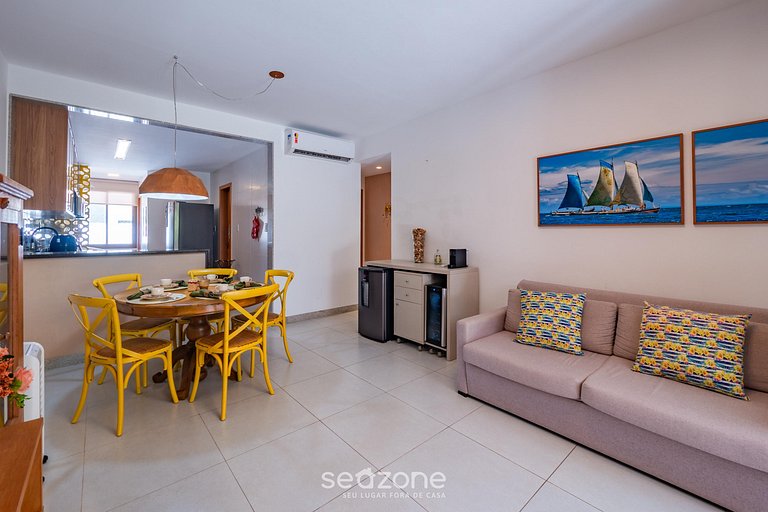 Apt c/ 2 suítes climatizadas em Itacimirim LNV0003
