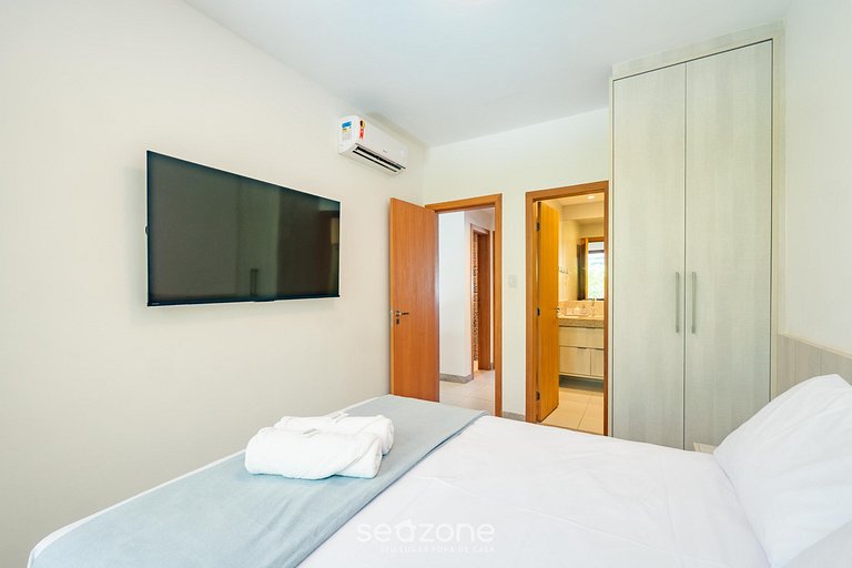 Apt c/ 2 suítes climatizadas em Itacimirim LNV0003