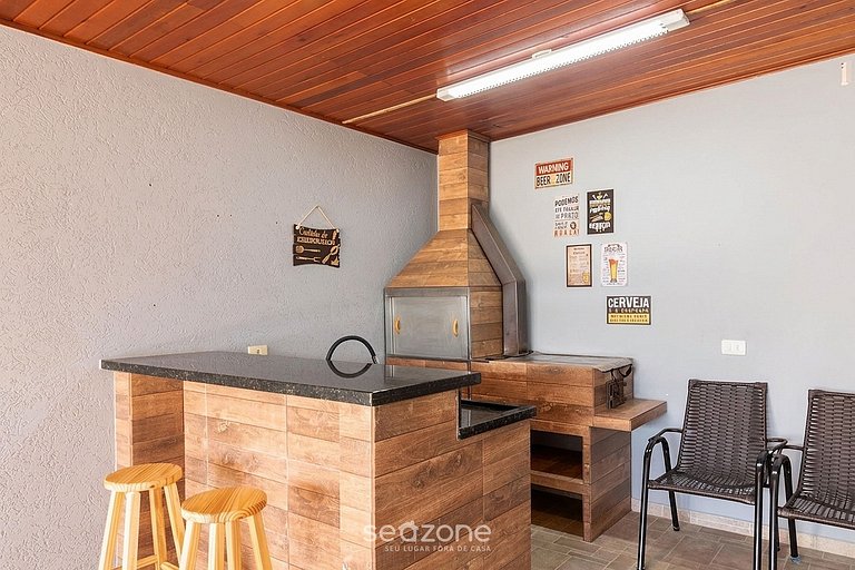 Casa c/ Churrasq. a 290m da Praia Alegre JAF0285