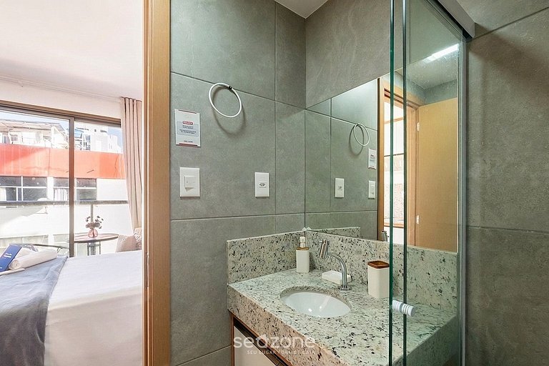 Studio em Cond. c/ Piscina perto da praia CAO0805