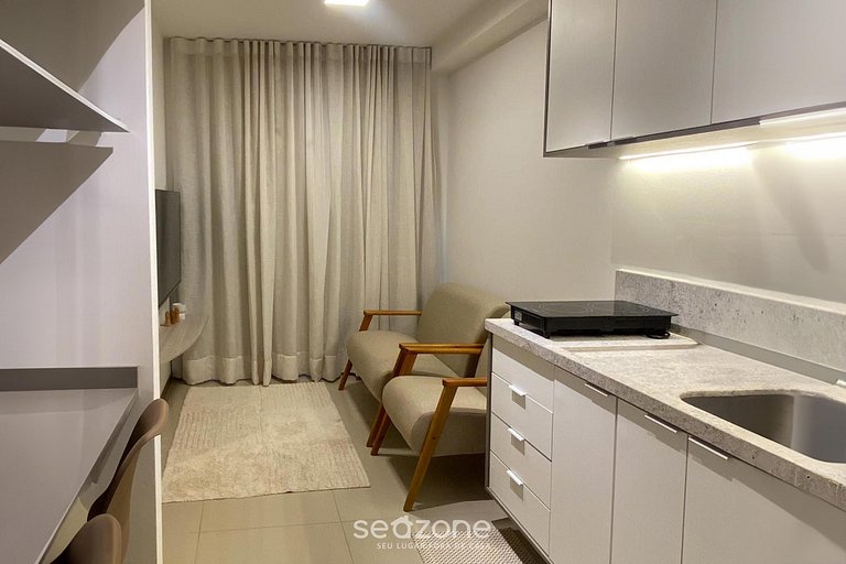 Apart moderno en condominio con gimnasio HGR0101
