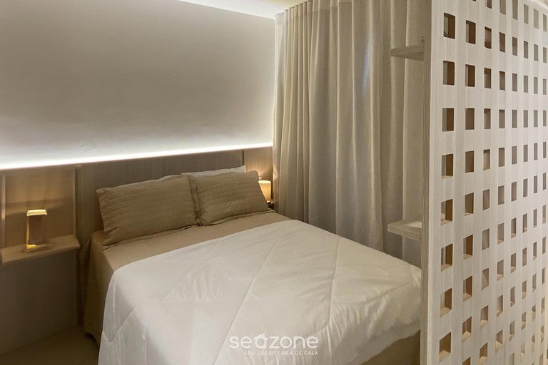 Apart moderno en condominio con gimnasio HGR0101
