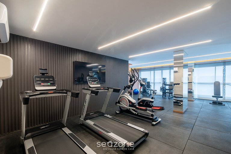 Apart moderno en condominio con gimnasio HGR0101