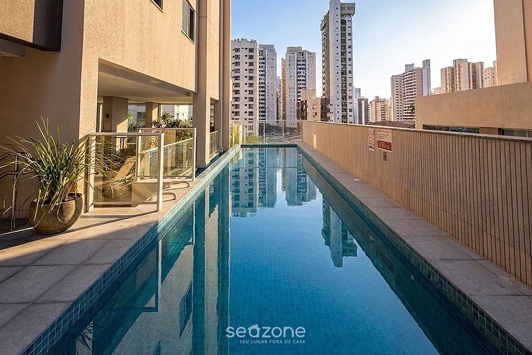 Studio espacioso en condominio con piscina RBN2406