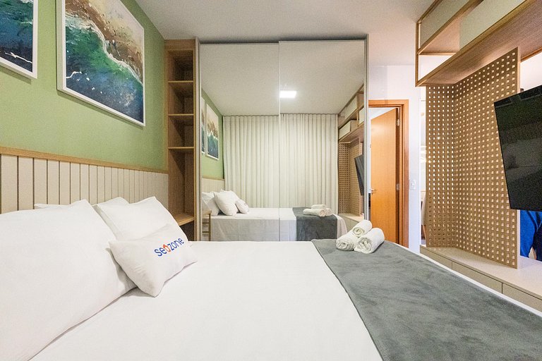 Studio em cond. c/ piscina e vista RBN2106