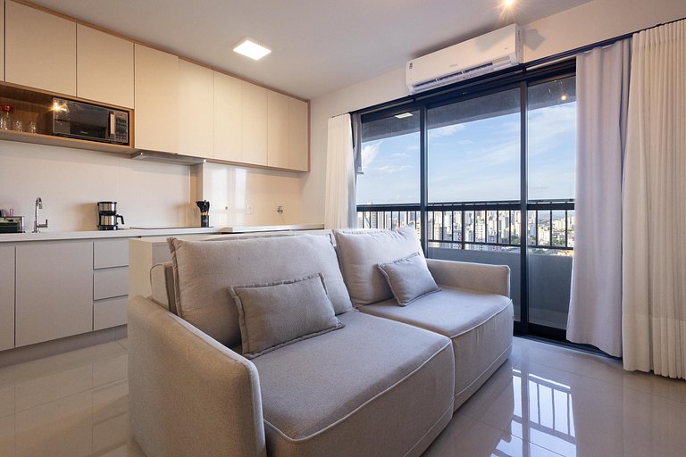 Estudio en cond. c/ piscina y vista RBN2106
