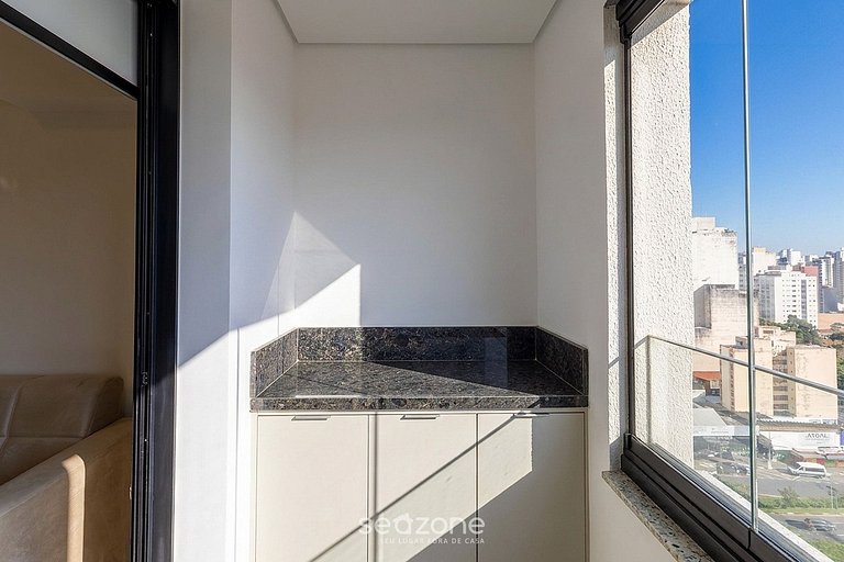 Studio Bem localizado em Cond. c/ Piscina SRU1409