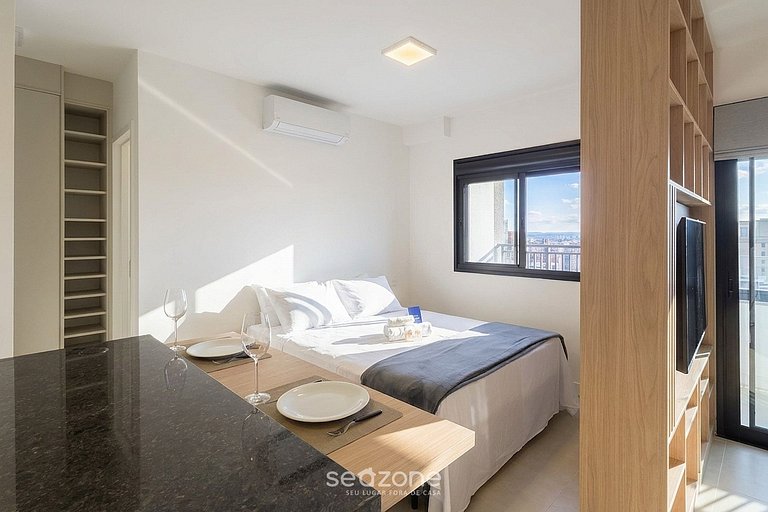 Estudio en Cond. c/ Piscina y Balcón SRU2308