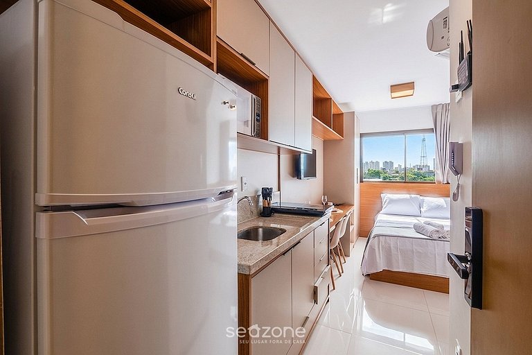 Estudio en Cond. c/ piscina y vista HFO0410