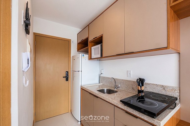 Estudio en Cond. c/ piscina y vista HFO0410