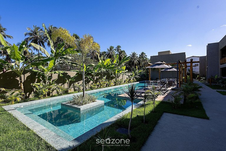 Apto. en Cond. c/ piscina a 1km de Playa AZK0000