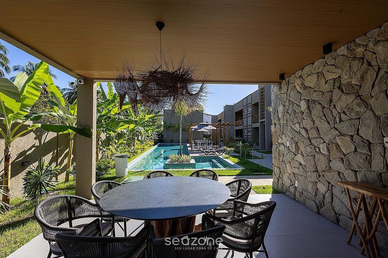 Apto. en Cond. c/ piscina a 1km de Playa AZK0000