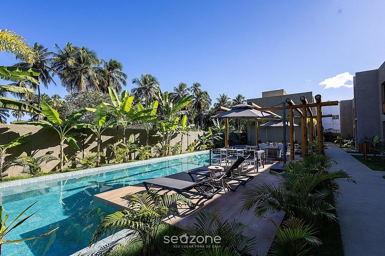 Apto. em Cond. c/ piscina a 1km da Praia AZK0000
