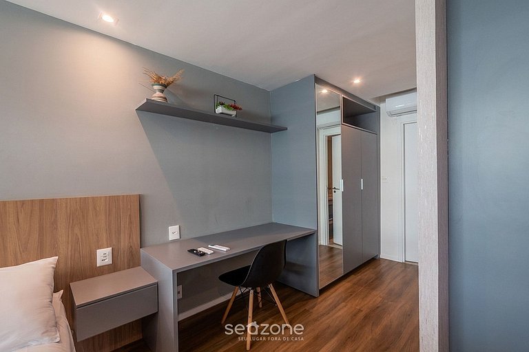 Studio em Cond. c/ piscina prox. do mar ARU0123