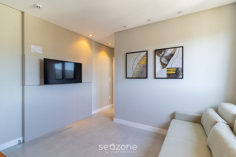 Apartamento com vista para o mar no condomínio, a 280 metros