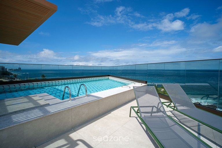 Studio em Cond. c/ piscina a 480m do Farol SPB0407