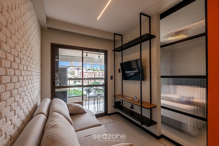 Apto elegante em condomínio próx. da praia HOA0708