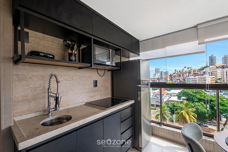 Apto elegante em condomínio próx. da praia HOA0708