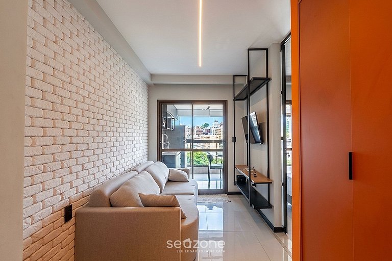 Apto elegante em condomínio próx. da praia HOA0708