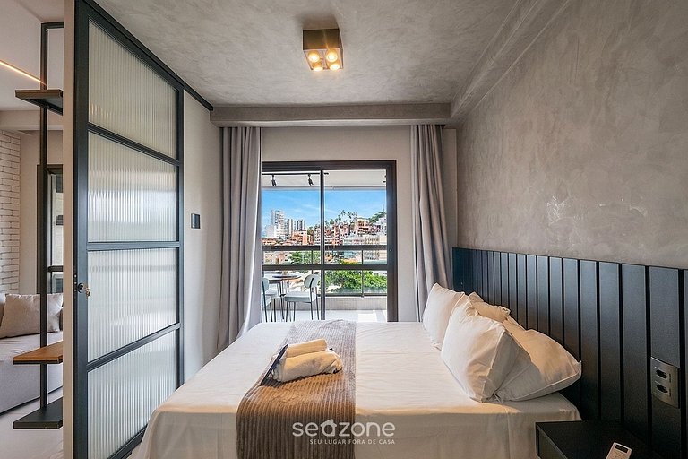 Apto elegante em condomínio próx. da praia HOA0708