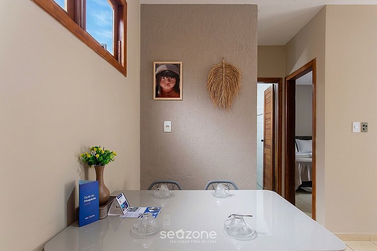 Apto Pé na Areia em Taperapuan APT0123