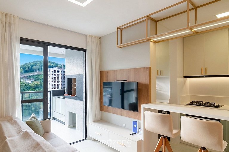 Apartamento con balcón y vista a la ciudad AUS1401