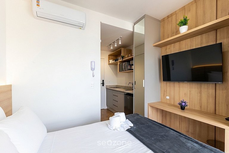 Estudio en Condo. c/ Piscina y Balcón MAN1707